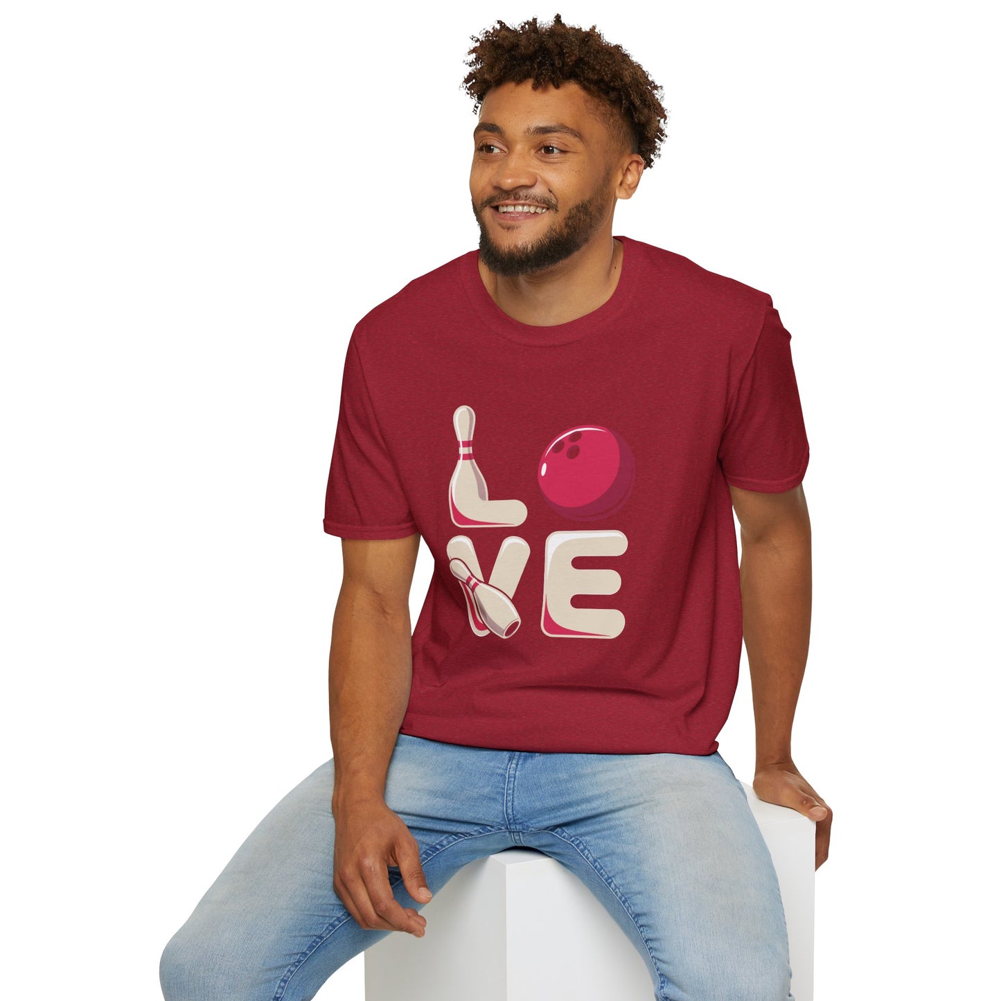 Bowling Love Softstyle Tee – All‑Day Comfort, Fun Game Night Energy, Perfect Gift for Bowlers & League Fans