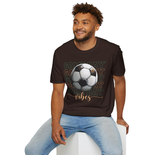 Game Day Vibes T‑Shirt – Soccer Fan Tee for Match Day Energy, Comfort & Team Spirit