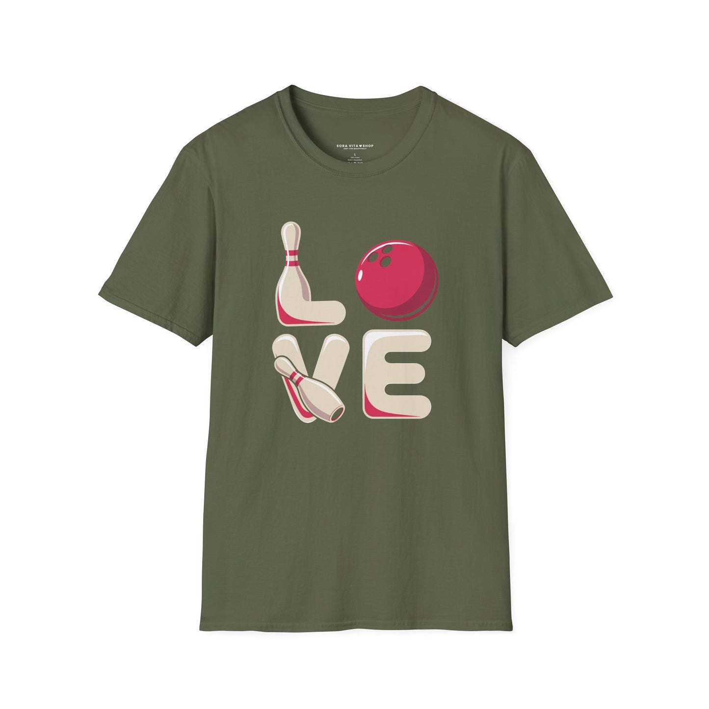 Bowling Love Softstyle Tee – All‑Day Comfort, Fun Game Night Energy, Perfect Gift for Bowlers & League Fans