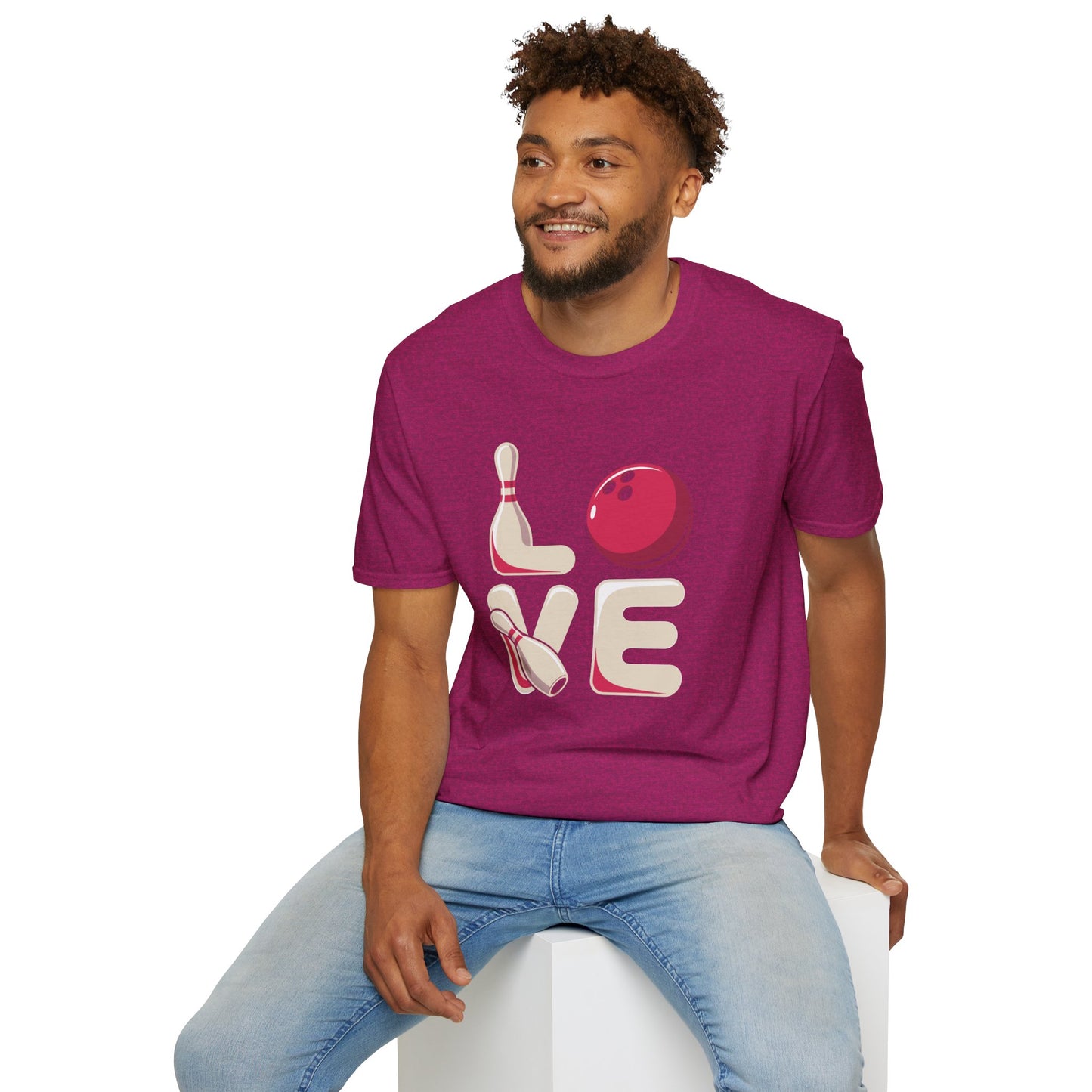 Bowling Love Softstyle Tee – All‑Day Comfort, Fun Game Night Energy, Perfect Gift for Bowlers & League Fans