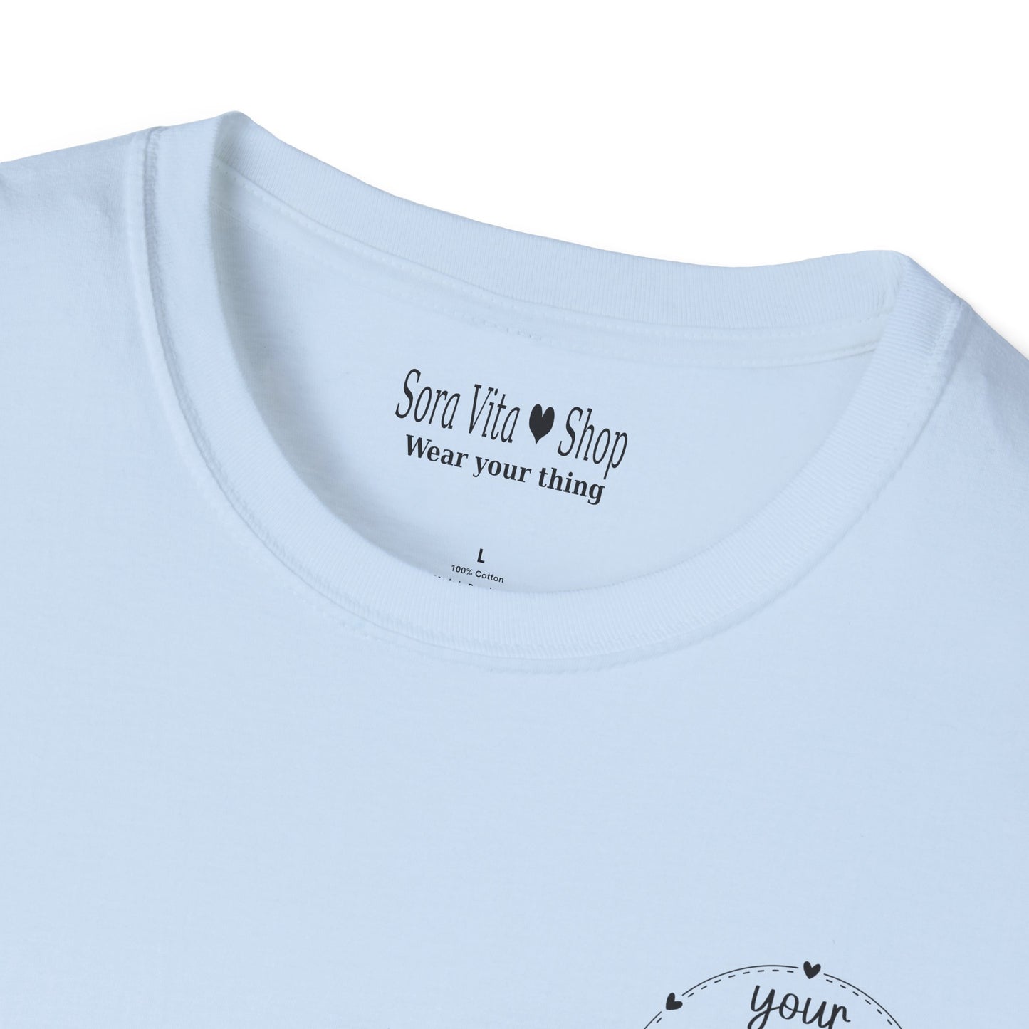 Sora Vita Custom Brand Identity Circle Logo Tee