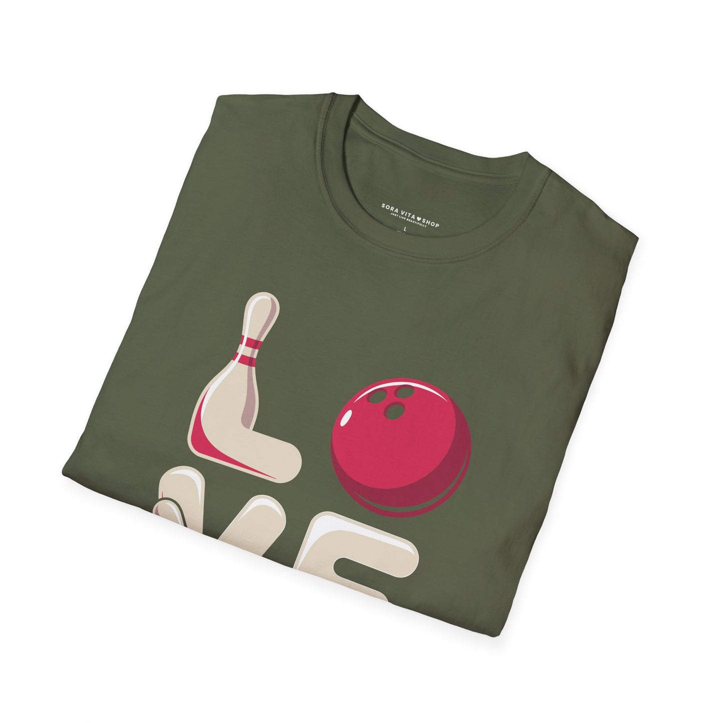 Bowling Love Softstyle Tee – All‑Day Comfort, Fun Game Night Energy, Perfect Gift for Bowlers & League Fans