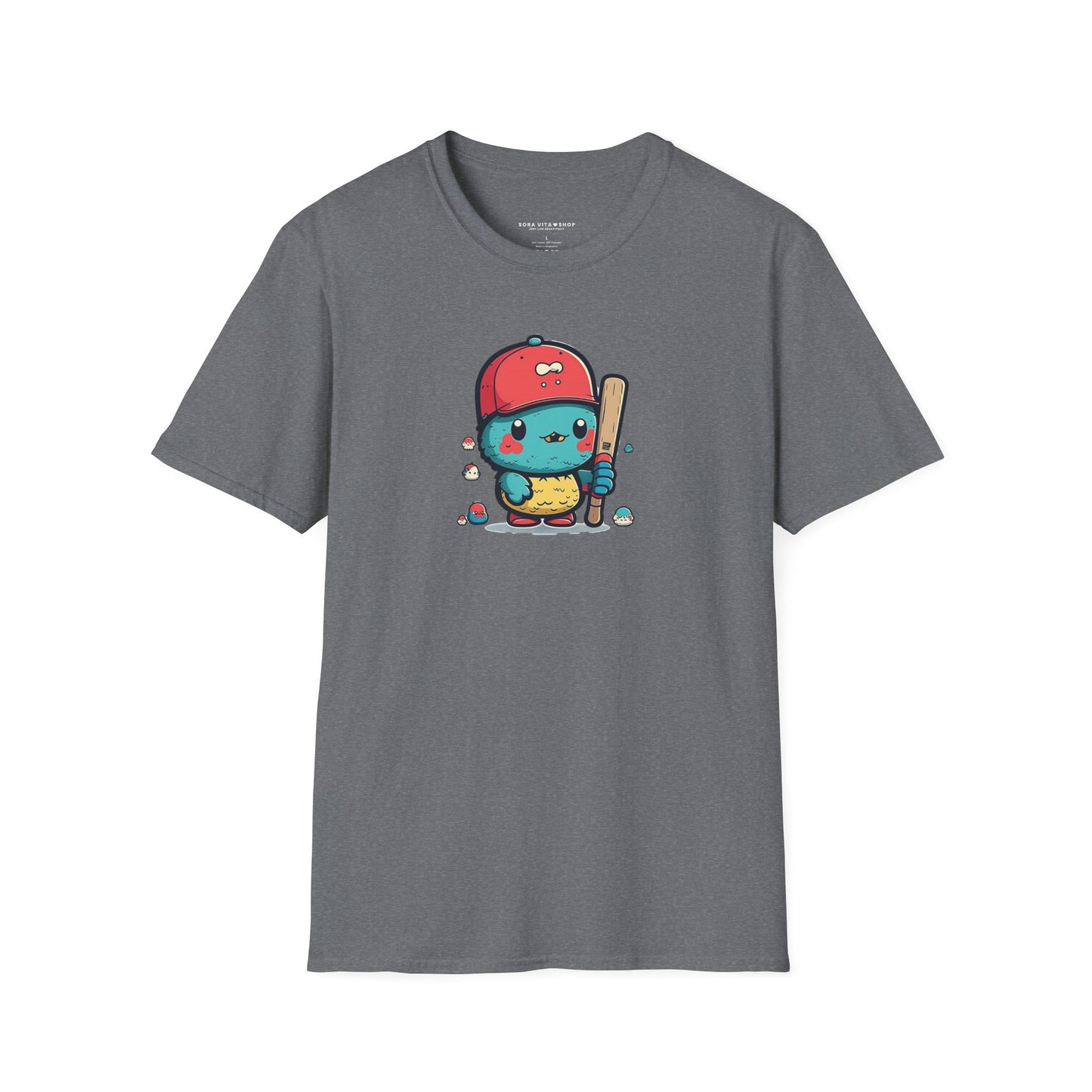 Adorable Cartoon Baseball Tee ⚾ | Fun Unisex Comfort for Kids & Adults, Perfect for Birthdays, Camps & Everyday Play