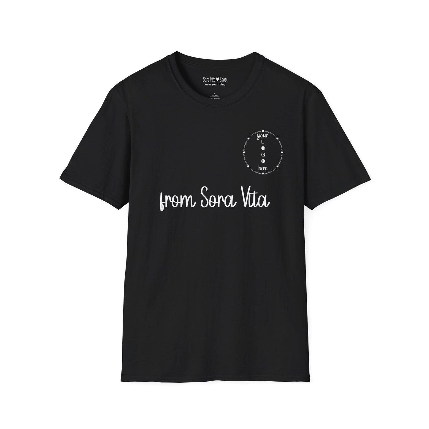 Sora Vita Custom Brand Identity Circle Logo Tee