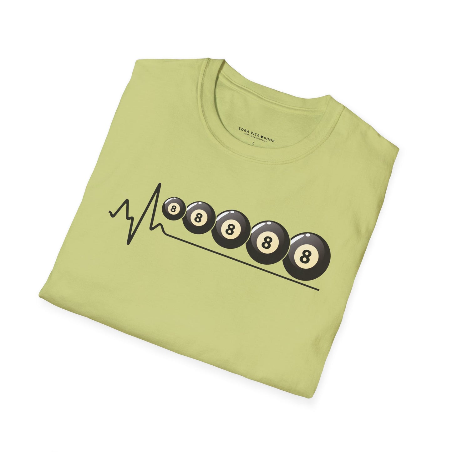 Billiards Pool Hall T‑Shirt | Unisex Softstyle Tee for Gamers, Casual Nights & Everyday Comfort