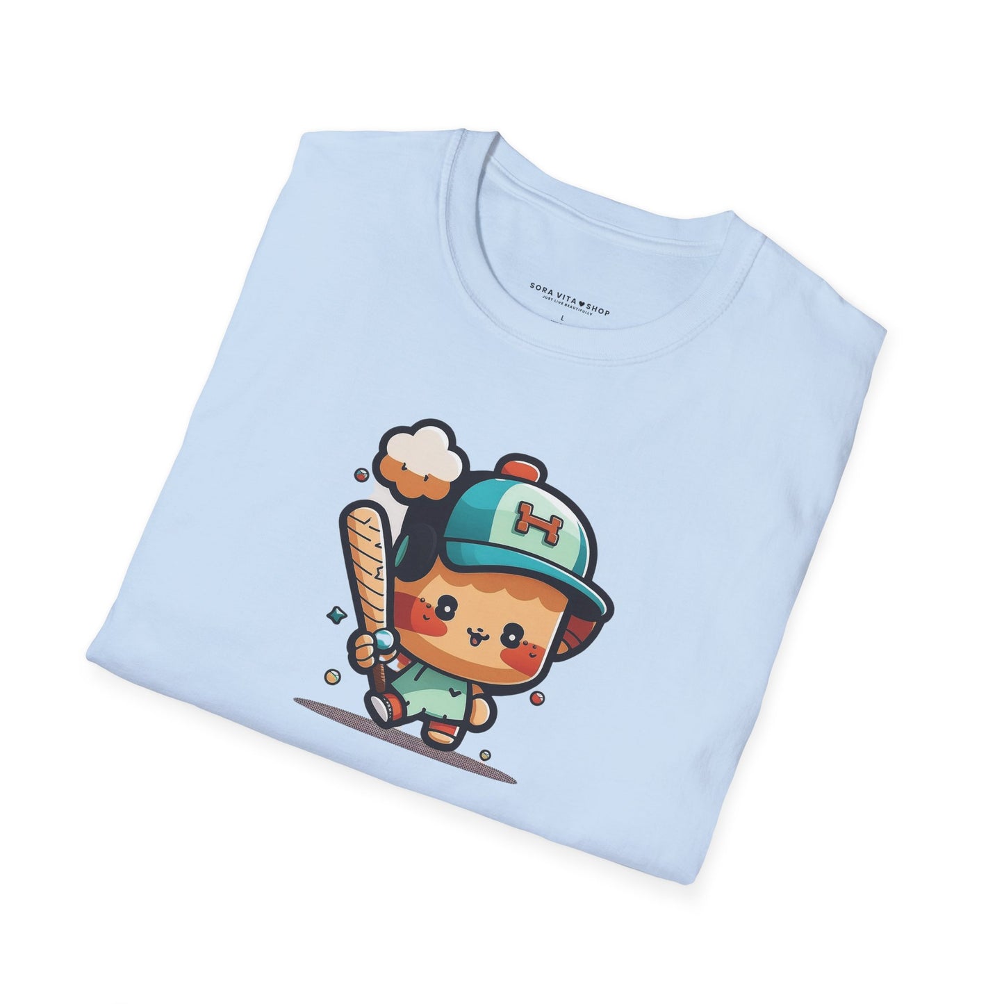 Cute Kid’s Baseball Softstyle Tee | Fun Unisex Comfort for Summer Play, Sports Fans & Everyday Joy