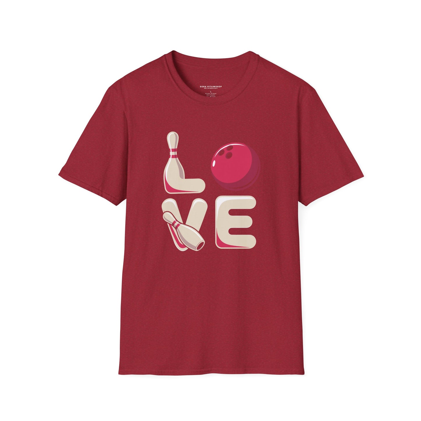 Bowling Love Softstyle Tee – All‑Day Comfort, Fun Game Night Energy, Perfect Gift for Bowlers & League Fans