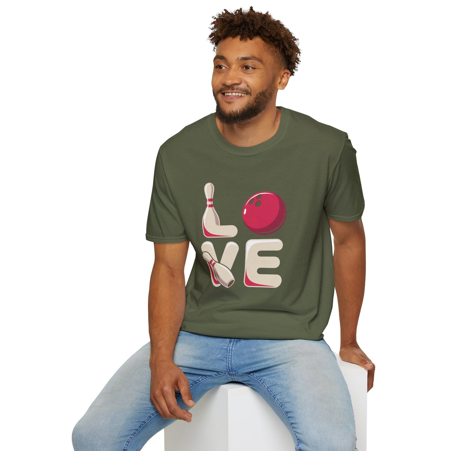 Bowling Love Softstyle Tee – All‑Day Comfort, Fun Game Night Energy, Perfect Gift for Bowlers & League Fans