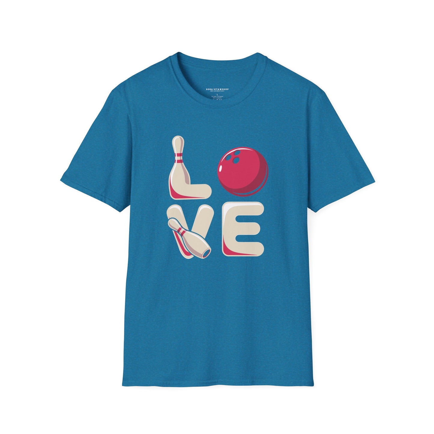 Bowling Love Softstyle Tee – All‑Day Comfort, Fun Game Night Energy, Perfect Gift for Bowlers & League Fans