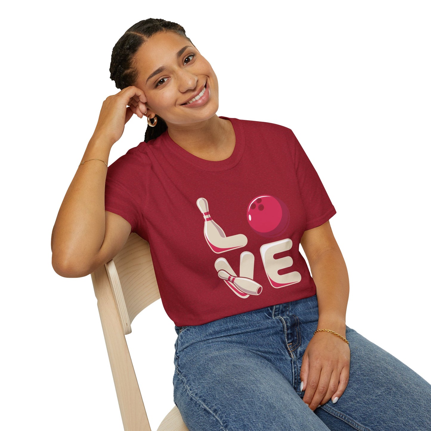 Bowling Love Softstyle Tee – All‑Day Comfort, Fun Game Night Energy, Perfect Gift for Bowlers & League Fans