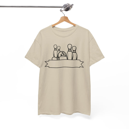Bowling Fun Unisex Heavy Cotton Tee – Funny Bowling Shirt for Leagues, Birthdays & Casual Style