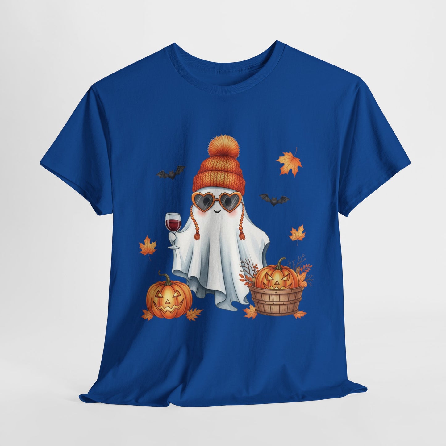 Spooky‑Cute Ghost Halloween Tee | Unisex Heavy Cotton Comfort for Fall Fun & Festive Vibes