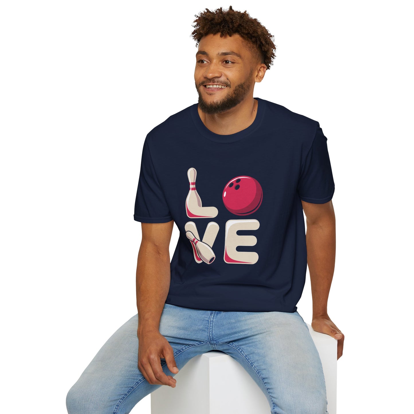 Bowling Love Softstyle Tee – All‑Day Comfort, Fun Game Night Energy, Perfect Gift for Bowlers & League Fans