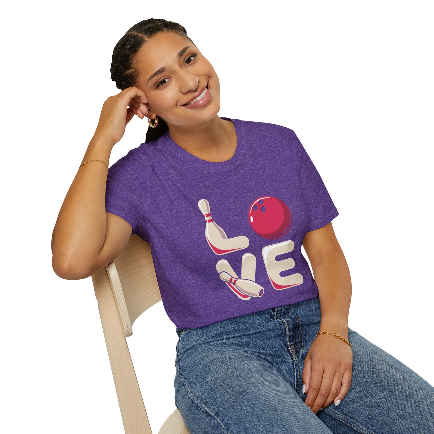 Bowling Love Softstyle Tee – All‑Day Comfort, Fun Game Night Energy, Perfect Gift for Bowlers & League Fans