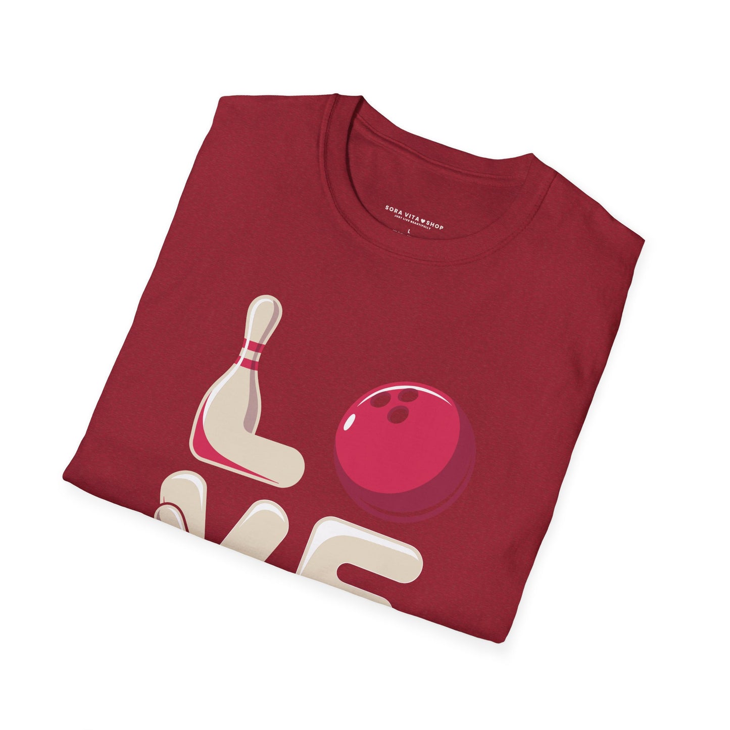 Bowling Love Softstyle Tee – All‑Day Comfort, Fun Game Night Energy, Perfect Gift for Bowlers & League Fans
